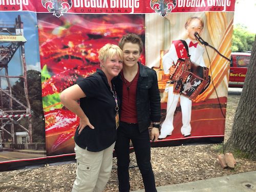 Pictured (l-r) KMDL’s Stephanie Crist and Hunter Hayers