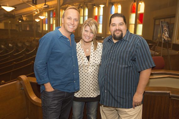Pictured (L-R): Maximum Artist Management’s Mitchell Solarek, Natalie Grant and SESAC’s Tim Fink. Photo: Ed Rode.