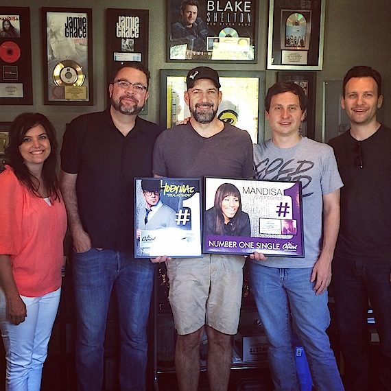 Pictured: Capitol CMG Publishing's Stacey Willbur, John Thompson, Chris Stevens, John Andrade & Matt Ewald