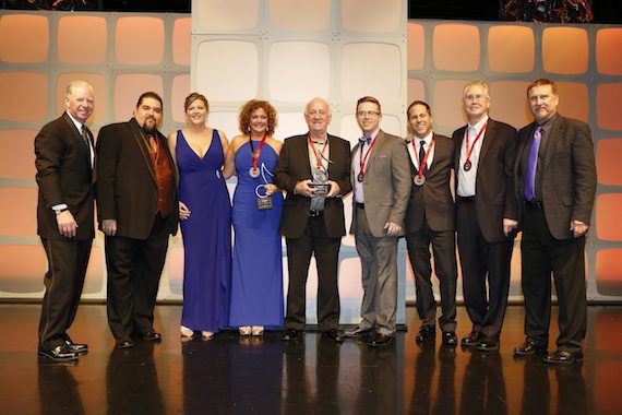 Pictured (L-R): SESAC’s Pat Collins, Tim Fink and Shannan Hatch, Magic Mustang Music’s Juli Newton-Griffith, Benny Brown, Keithan Melton, Jon Loba, Rick Shedd and SESAC’s John Mullins.