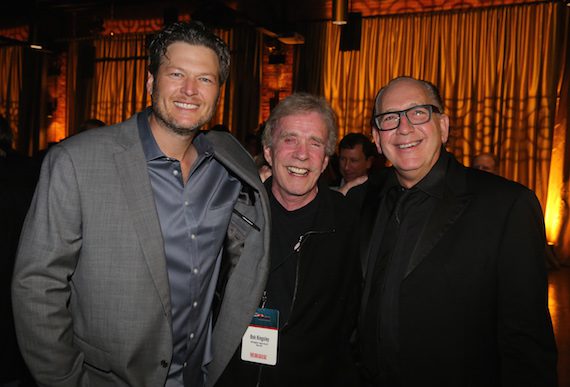 Pictured (L-R): Blake Shelton, Bob Kingsley and WMN, President & CEO, John Esposito. 