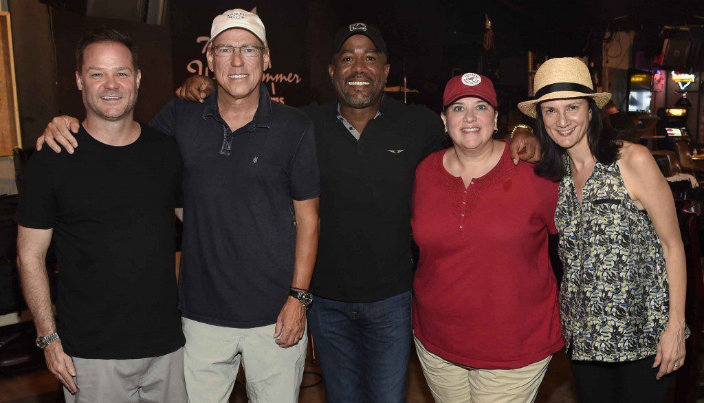  Photo attached: Jayson Dinsmore, EVP, Development, CMT; John Hamlin, Executive Producer, Switched On Entertainment; Darius Rucker; Margaret Comeaux, VP, Music & Event Production, CMT; Leslie Fram, SVP Music & Talent, CMT   Photo credit: Getty/Rick Diamond  