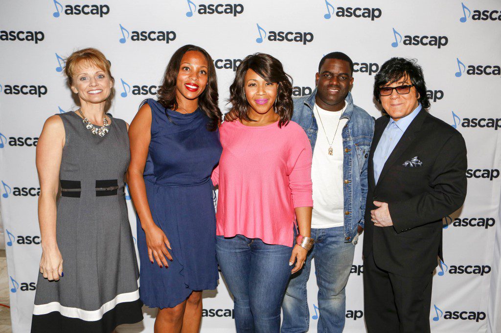 Pictured (L-R): ASCAP’s Kele Currier, ASCAP’s Nicole George-Middleton, ASCAP Singer/Songwriter Erica Campbell, Producer Warryn Campbell, ASCAP’s John Titta.