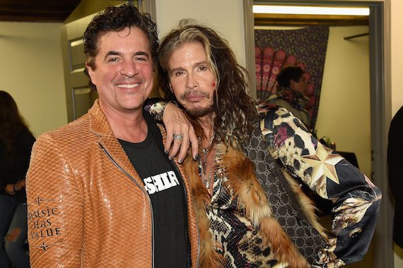 Scott Borchetta and Steven Tyler. Photo: Rick Diamond, Getty Images