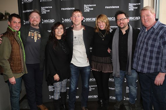 Pictured (L-R): ASCAP's Michael Martin, Josh Osborne, ASCAP's Loretta Muñoz, Ashley Gorley, The Bluebird Cafe's Erika Wollam-Nichols, Chris DeStefano and ASCAP's Mike Sistad. Photo: ASCAP's Erik Philbrook 