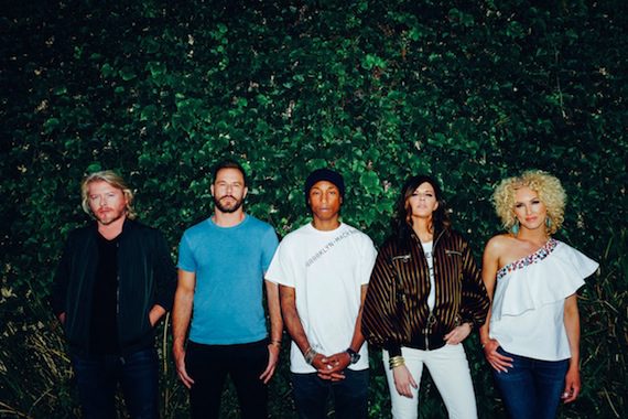 Little Big Town and Pharrell (center)