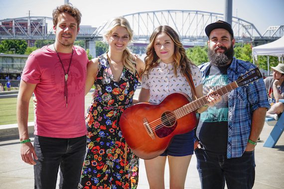 Pictured (L-R): Brent Rupard, ASCAP's Beth Brinker, Jillian Jaqueline, Anthony Olympia 
