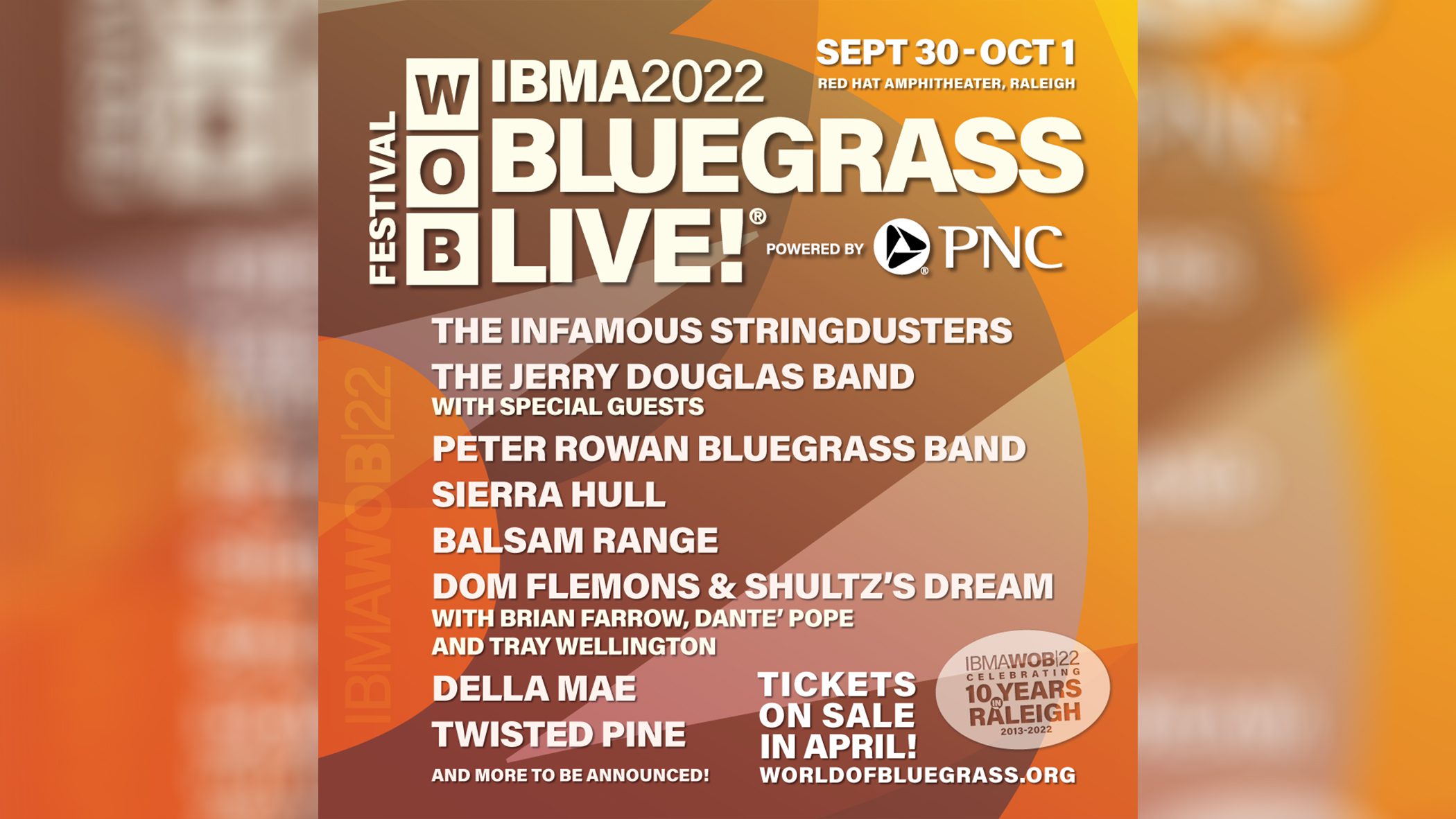 IBMA Bluegrass Live Announces Red Hat Amphitheater Lineup