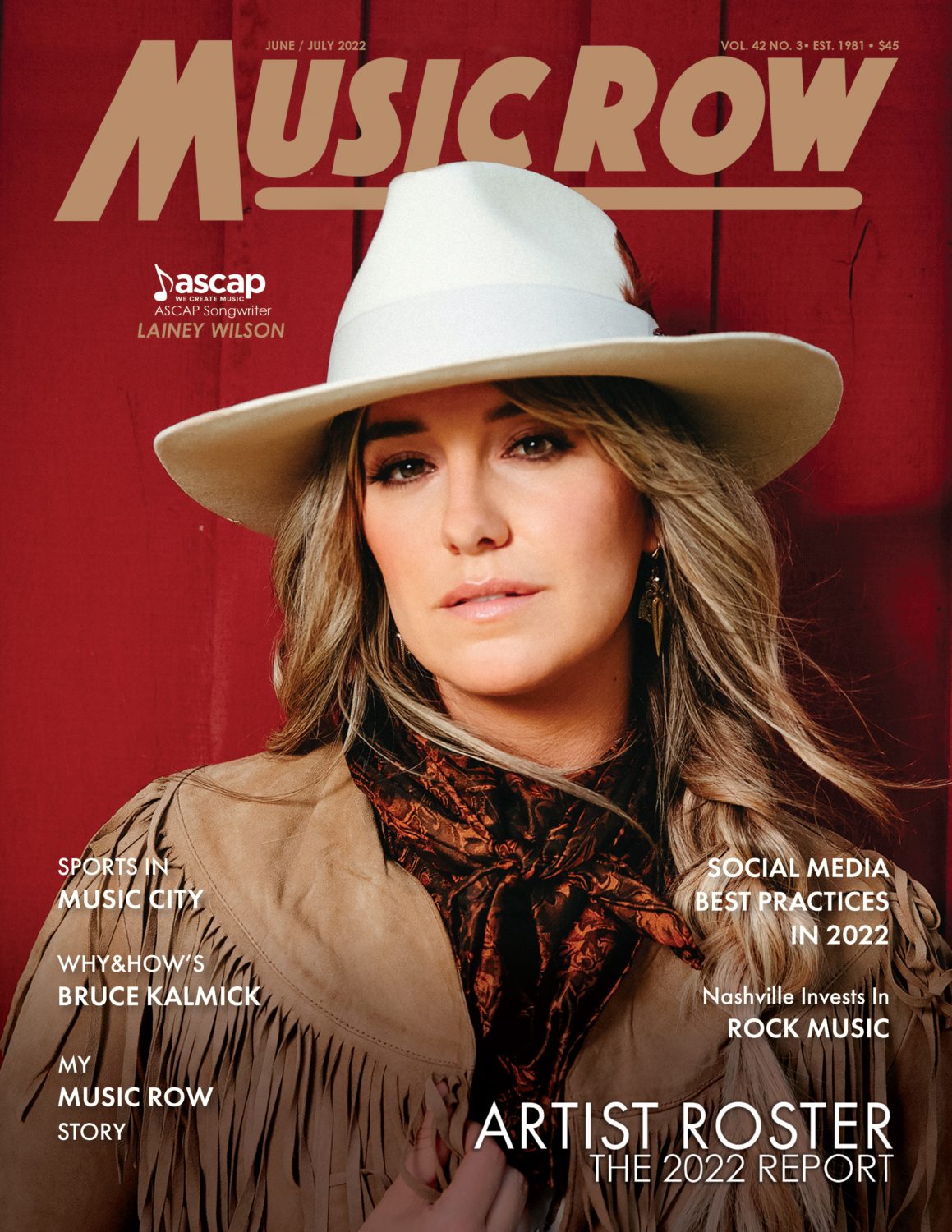 On The Cover: Lainey Wilson Graces Cover Of MusicRow Magazine’s 2022 ...