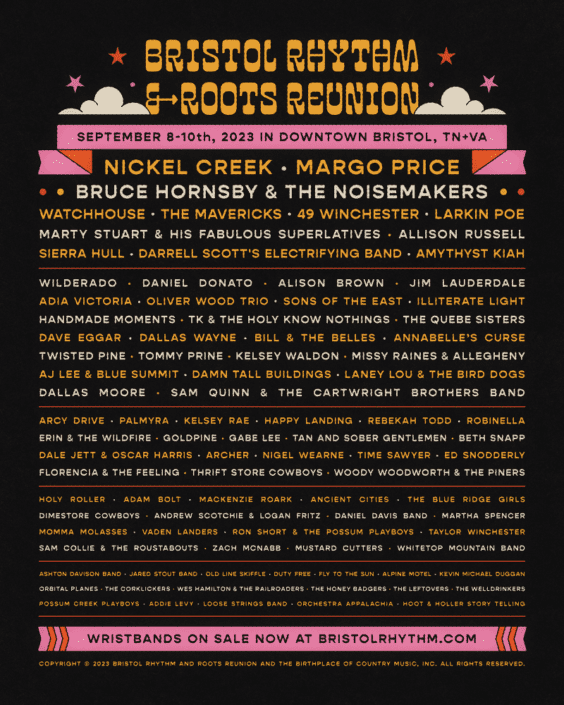 Bristol Rhythm & Roots Reunion Announces 2023 Lineup - MusicRow.com