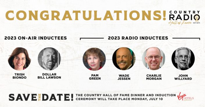 Honorees Announced For 2023 Country Radio Hall Of Fame - MusicRow.com