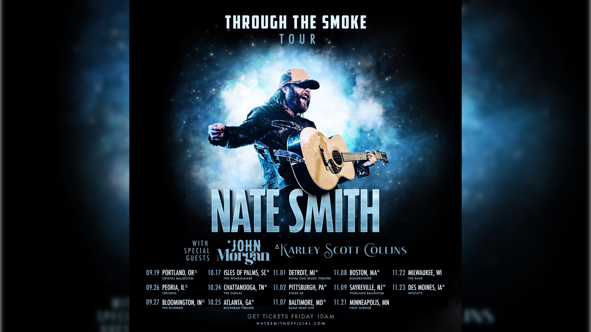 Nate Smith To Kick Off 14City 'Through The Smoke Tour' In September