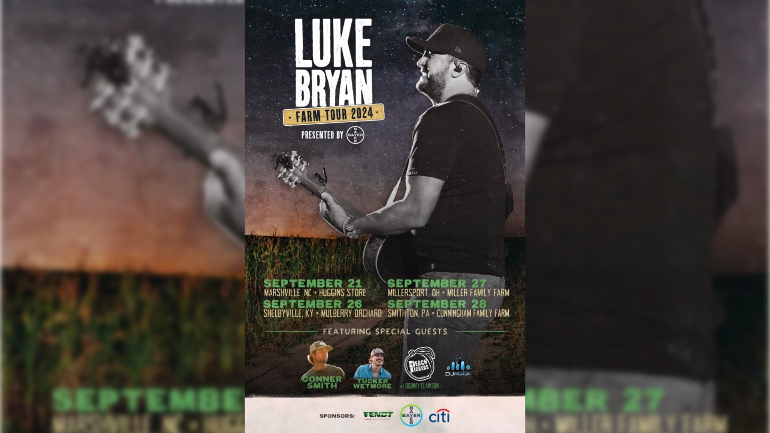 Luke Bryan To Launch 'Farm Tour 2024' This Fall